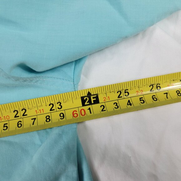 Levis Silver Label Mens Large Short Sleeve Button Down Shirt Turquoise - Picture 7 of 9